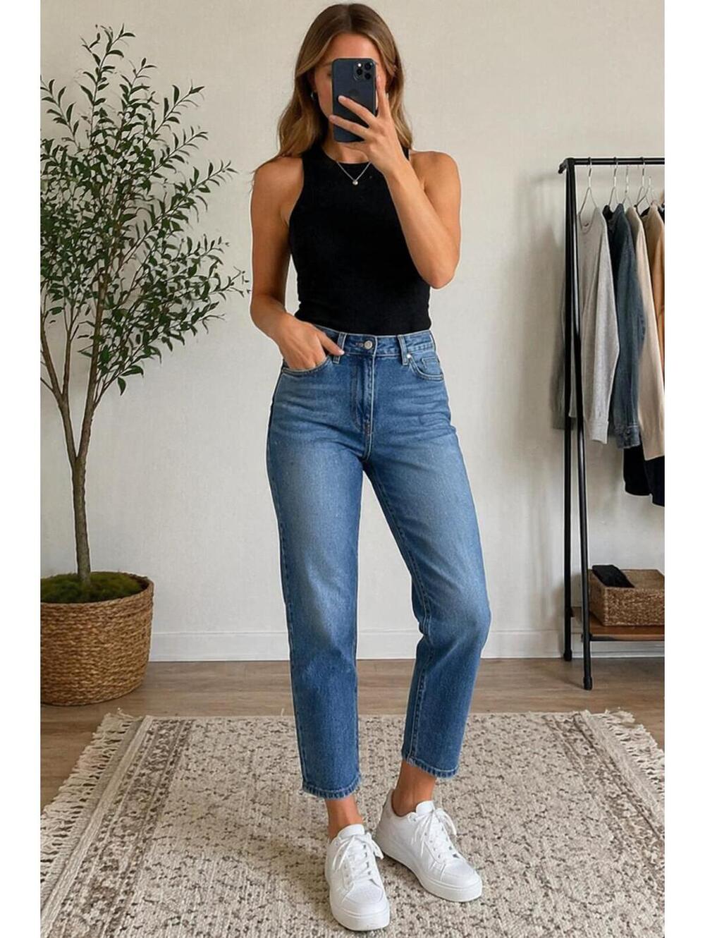 Pistola Jeans Size 30 Cropped Straight Leg Denim 26” Inseam